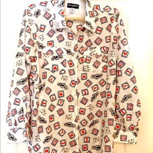 Karl Lagerfeld - Paris Eiffel Tower Shirt - Size XL
